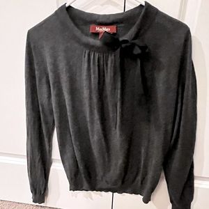 Fabulous MaxMara Studio Tie Neck Sweater - Fits a Variety of Sizes